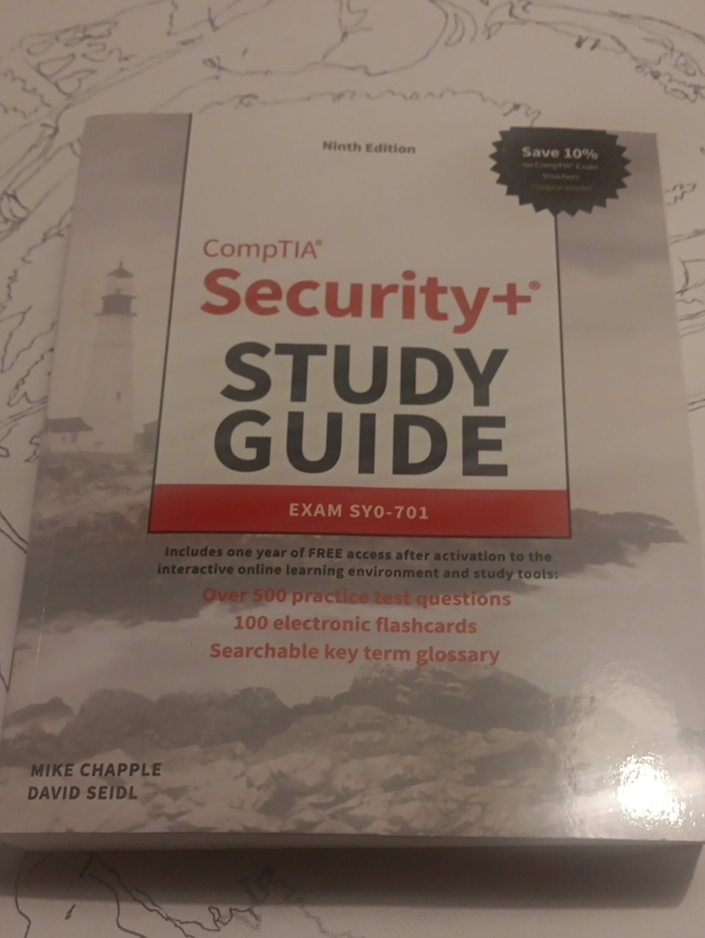CompTIA Security+ Study Guide Notebook — Red & White Cover - Picture 2 of 4